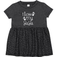 thumbnail image 3 of Inktastic I Love My Yaya Grandchild Girls Baby Dress, 3 of 5
