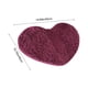 thumbnail image 3 of Yhmxh Alfombrillas de baño para baño Alfombra de baño Felpudo con forma de corazón, absorbente, antideslizante, para baño, entrada, ceremonia de boda Decoración del baño, 3 of 5