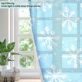 thumbnail image 4 of Yayeee Window Curtains Light Filtering 63"x42" Grommet Panel Pair Home Living Room Decor, Snowflake Pattern, 4 of 7
