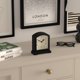 thumbnail image 4 of JONES CLOCKS Reloj de repisa de taberna | Diseño superior de arco moderno | Negro | Estilo clásico contemporáneo para mesa de escritorio o mesita de noche., 4 of 6