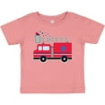 thumbnail image 3 of Inktastic 4th of July Firetruck with Red and Blue Stars Boys or Girls Baby T-Shirt, 3 of 5