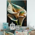thumbnail image 2 of Designart Gren And White Calla Lily Flower III Canvas Wall Art, 2 of 5