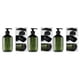 thumbnail image 4 of Wosthever Dispensador de jabón Relleno Bomba Botellas Gel de ducha Desinfectante Contenedor Marrón Baño Suministros Lociones 500ml Set No.8 Type1 NO1, 4 of 6