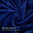 thumbnail image 3 of JML Sherpa Throw Blanket for Bed Couch, Soft Warm Reversible Fleece Blanket,Navy, 3 of 7