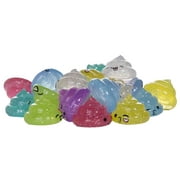 Party Favors/ Basket Stuffers 25 Pack Of Tiny Glittery Rubber Unicorn Poops
