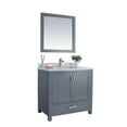 thumbnail image 2 of Laviva 313ANG-36G-WC Wilson 36" Grey Vanity With White Carrara Countertop, 2 of 2