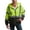 High Vis Yellow, variant on Bass Creek Outfitters Mens Fleece Hoodie - Safety Workwear ANSI/ISEA Class 3 High Visibility Hoodie