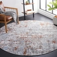thumbnail image 2 of SAFAVIEH Toscana Shelton Abstract Polyester Area Rug, Ivory/Grey, 6'7" x 6'7" Round, 2 of 7