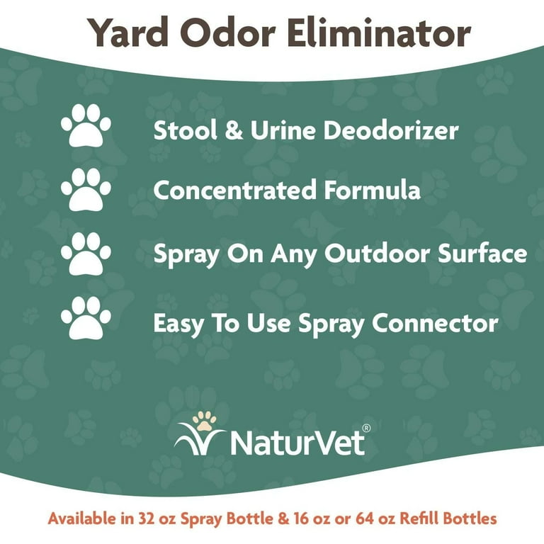 NaturVet 32 oz Yard Odor Eliminator Stool and Urine Deodorizer for Dogs Refreshing Pet Smell Neutralizer Walmart