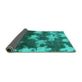 thumbnail image 2 of Ahgly Company Indoor Rectangle Abstract Turquoise Blue Modern Area Rugs, 7' x 10', 2 of 4