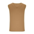thumbnail image 5 of Mens Tank Top Beach New Solid Color Vest Sleeveless Casual Sports Loose Vest V-Neck Tank Top, 5 of 7