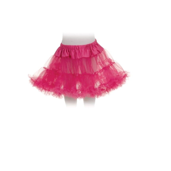 Underwraps Tutu Petticoat Costume Skirt Child: Fuchsia One Size Fits Most Female