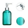 thumbnail image 3 of Glass Soap Dispenser,Crystal Refillable Wash Hand Liquid Clear Glass Bottle with Pump(400ml) - Style 2, 3 of 5
