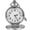 Silver, variant on Smooth Vintage Pocket Watch with Chain, Arabic Numerals Scale Mens Watch Christmas Graduation Birthday Gifts Fathers Day