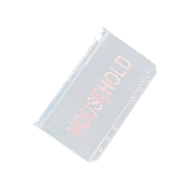 Storage Folder Cash Planner Binder Pocket Decorative Student Monthly Zipper Bag Cash Budget Envelope