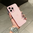 thumbnail image 1 of Apple Phone Case With Dark Mark PC With Lens Protector For iPhone 13 11 15 12 14 Pro Max iPhone Case For iPhone 11 14promax Case Pink PC, 1 of 6