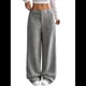 thumbnail image 3 of Pantalones Anchos de para Mujer, Rectos, con Botones y Cremallera Frontal, y Bolsillos Gris L, 3 of 10