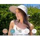 thumbnail image 3 of Hats For Women Upf 50+ Uv Sun Protective Convertible Beach Visor Hat, 3 of 4