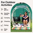 thumbnail image 5 of EighteenTek Pod Tienda de campaña deportiva para todo tipo de clima con suelo sellado – Refugio instantáneo – Tienda de campaña de burbujas al aire libre para 1-6 personas – Tienda de lluvia para acam, 5 of 5