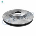 thumbnail image 2 of Set of 4 Front 330mm-Rear 333.8mm Drilled Slotted Brake Disc Rotors For 2009-2015 Honda Pilot, 2 of 6