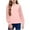 A-Pink, variant on Atogsazn Girls Long Sleeve Shirt with Ruffle Cuffs Polka Dots Kids Girls Pullover Shirts Cute Crewneck Girls Top A-Black 5-6 Years
