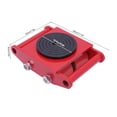 thumbnail image 6 of 6T Rotating Machinery Mover Heavy Machine Dolly Equipment Roller Skates Red, 6 of 9