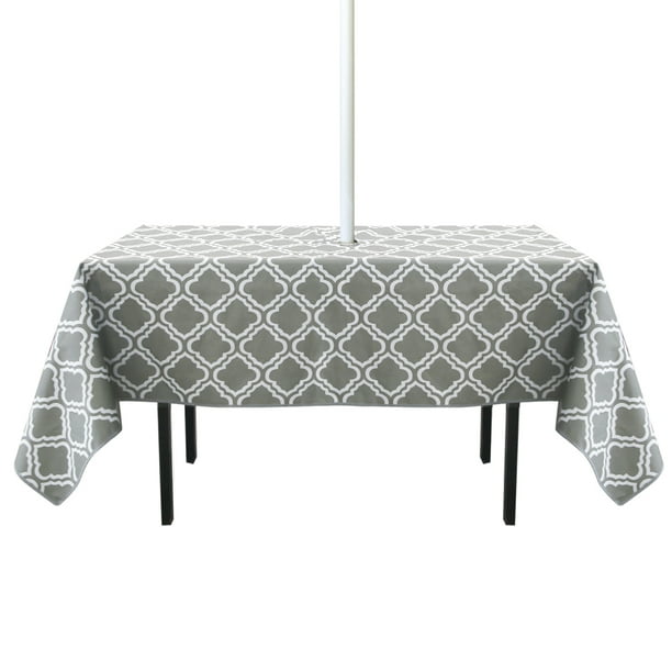 5 X 7 Ft Spillproof Tablecloth With Zip, Garden Table Tablecloth