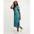 thumbnail image 2 of Hanes Women's Garment Dyed Midi Dress Spanish Moss XS, 2 of 7