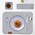 thumbnail image 2 of Imprescindibles para una mesa elegante, manteles individuales de fieltro impermeables, paquete de 18, manteles individuales antideslizantes que no se vuelcan para una cena elegante, protegen su mesa, 2 of 5