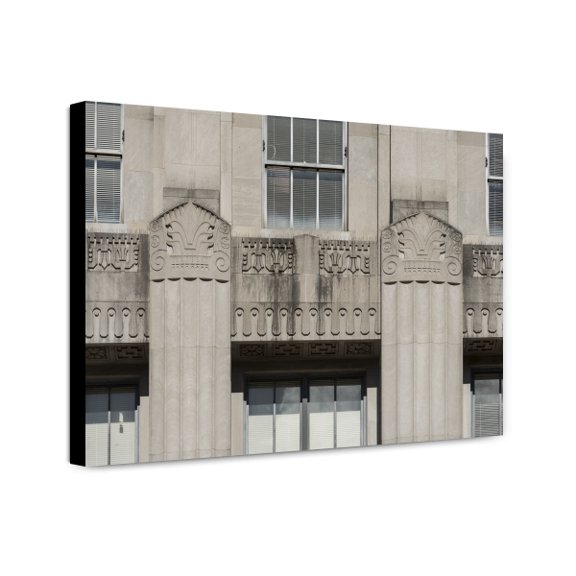 Canvas Print: Exterior Details. The L. Richardson Preyer Federal Building And