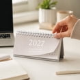 thumbnail image 2 of 2027 Desk Calendar - Muted Color Standing Flip Calendar, 6"x3" Compact Size Monthly Layouts Planning Check-in Notebook Calendar with Tear-off Pages for Office Home Worktable Daily Task Tracker, 2 of 6
