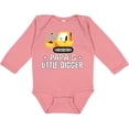 thumbnail image 3 of Inktastic Papa Little Digger Construction Truck Boys Long Sleeve Baby Bodysuit, 3 of 5