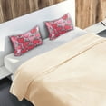 thumbnail image 5 of Yayeee Pillowcase Standard Size Set of 2 Satin Wrinkle Resistant Pillow Case, Sweet Strawberry, 5 of 8