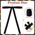 thumbnail image 2 of 24 PCS Velvet Christmas Tree Bows, Christmas Wreath Bows,Rustic Crafts Gift Bows for Christmas Tree Indoor Outdoor Decoration(Black), 2 of 14