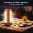 thumbnail image 3 of BN-LINK Rechargeable 10400mAh Camping Light with Stand, USB Cordless Work Light with 3 LED Lamp Heads, 1500 Lumens Outdoor Camping Essentials Gear Emergency Flashlight,Tent Light,Camping Lantern, 3 of 7