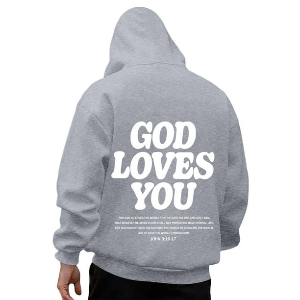 WILLBEST Sudaderas Deportivas para Hombre, Camisetas Informales De Manga Larga con Gráficos, Sudaderas con Capucha, Jerséis para Mujer Mediana
