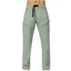 thumbnail image 2 of Pantalones largos para hombre, gruesos, impermeables, para montañismo, exteriores, con bolsillo y cremallera, color liso, cintura elástica, rectos., 2 of 9