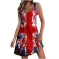 thumbnail image 2 of Puntoco Vestidos Mujer Fantasía Casual Verano Impreso Vestido Sin Mangas Con Bolsillos, 2 of 6