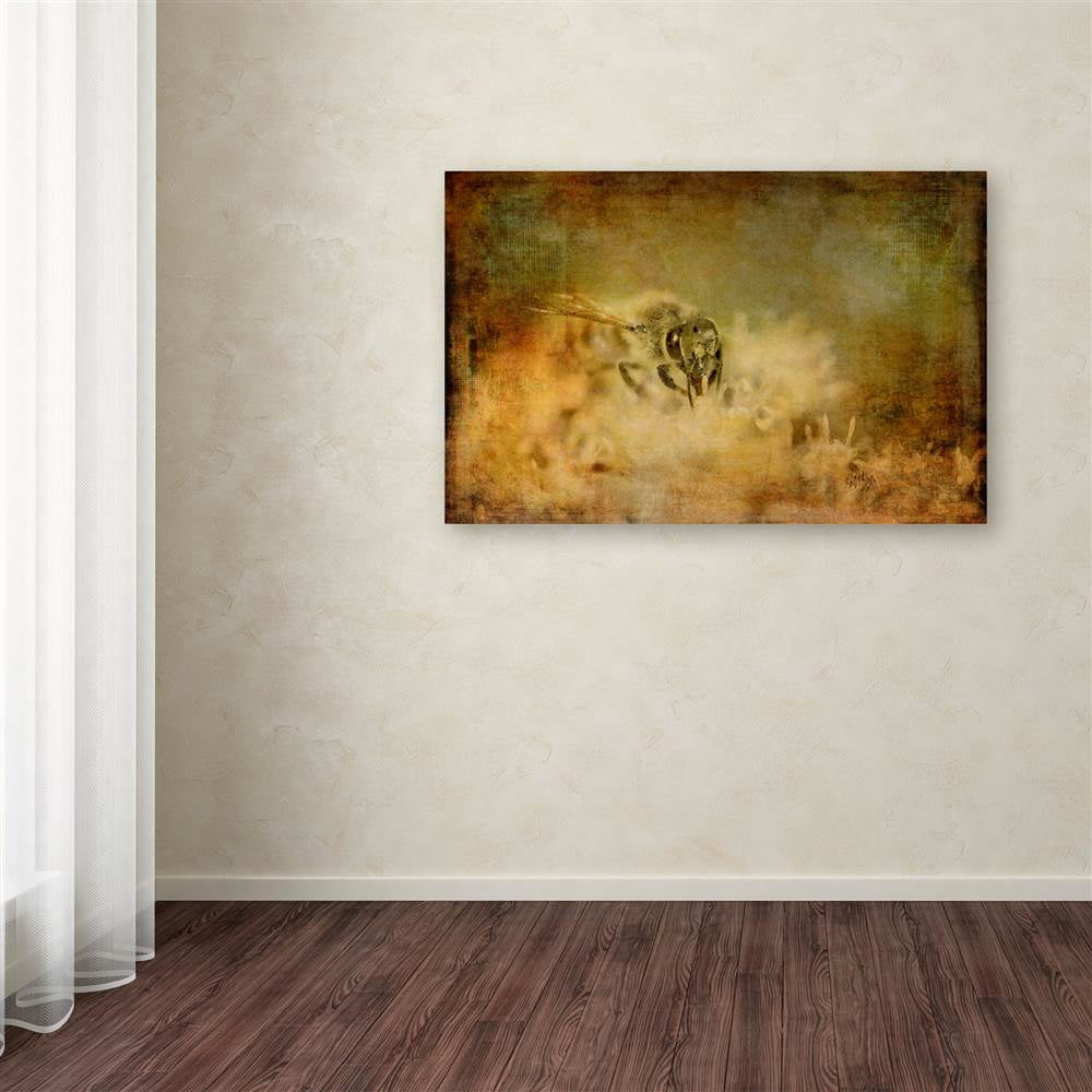 Trademark Fine Art "Send the Bees Love" Canvas Art by Lois Bryan