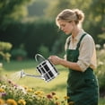 thumbnail image 4 of Gytml Watering Can For Plants, Stainless Steel Watering Cans With Removable Spout For Indoor Outdoor Gardening, Metal Water Can With Ergonomic Movable Handle Silver2-25X25X24cm, 4 of 5