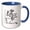 Blue/White, variant on 3drose, Kiteboarding Humor Kneeling Skeleton Praying for Wind 1, 11oz Mug