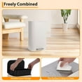 thumbnail image 6 of TROPOW Kitchen Trash Can,Stainless Steel Garbage Can with Lid, Step-On Pedal and Inner Bucket, Rectangular Trash Can for Home Kitchen Office Living Room, 6 of 9