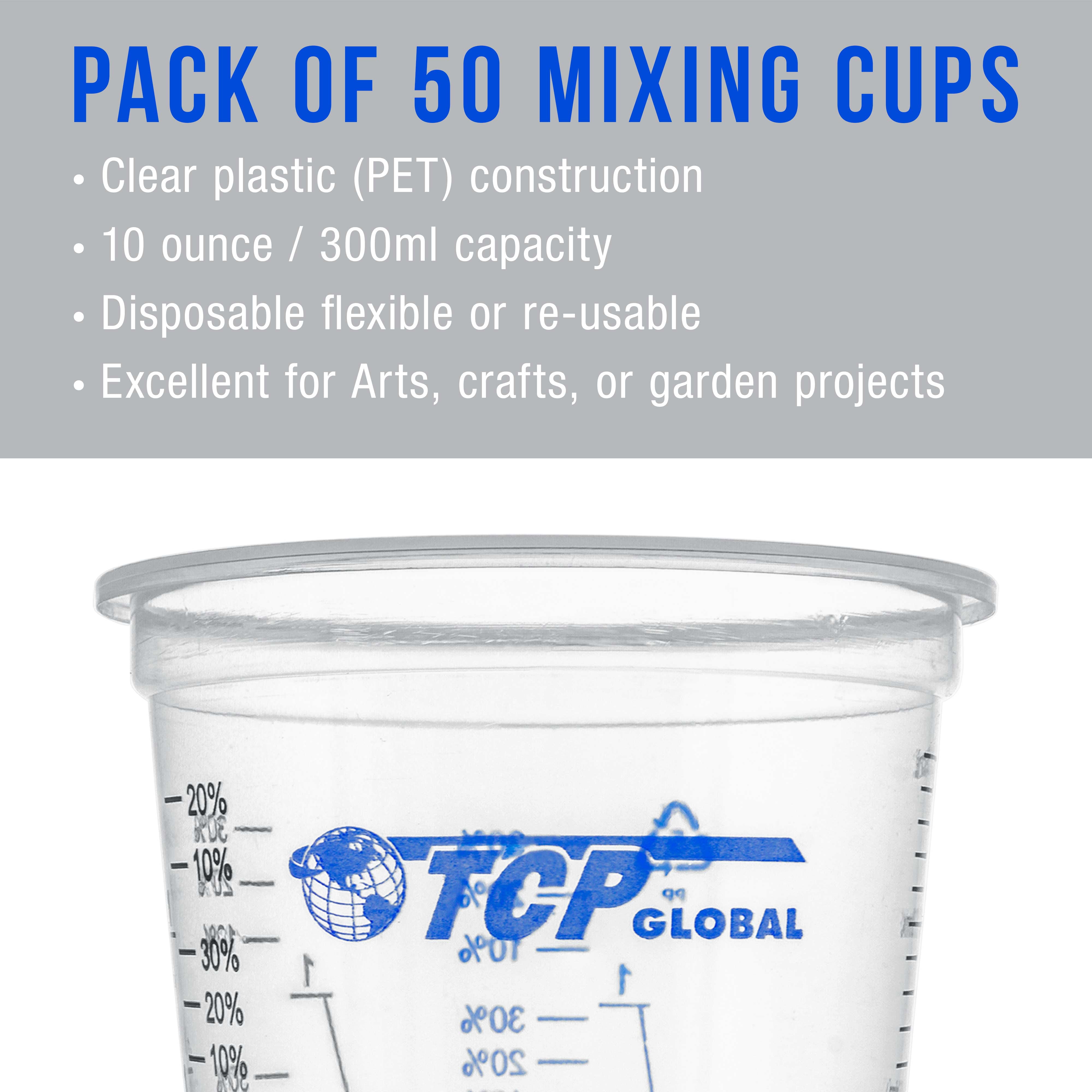 Box of 50 Lids - Half Gallon Size - Exclusivly Fit Custom Shop /tcp Global 64 Ounce Paint Mix Cups by TCPGLOBAL