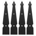thumbnail image 1 of GETAJGHSD 4Set Barn Door Accessory Carbon Steel Black Rectangular Shape For Barn Doors, 1 of 8