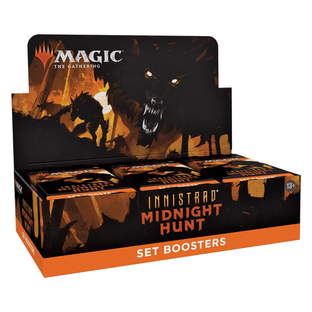 Magic the Gathering: Innistrad: Midnight Hunt Set Boosters Box 30 boosters per box, 15 cards per pack