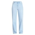 thumbnail image 5 of No Boundaries High Rise Baggy Wide Leg Jeans, 30" Inseam, Women's and Women's Plus Sizes XXS-4X, 5 of 6