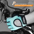 thumbnail image 2 of Atercel Workout Gloves for Men Women Gym Weight Lifting Gloves With Full Palm Protection Aqua, M, 2 of 7