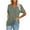Army Green, variant on Aloohaidyvio Tops for Women,Fashion Womens Summer V-Neck Solid Short Sleeve Casual Top Blouse