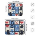 thumbnail image 5 of Yayeee Dish Drying Mat for Kitchen Counter Ultra Absorbent Easy Clean Pad 18x16", Black Cats and Hearts, 5 of 7