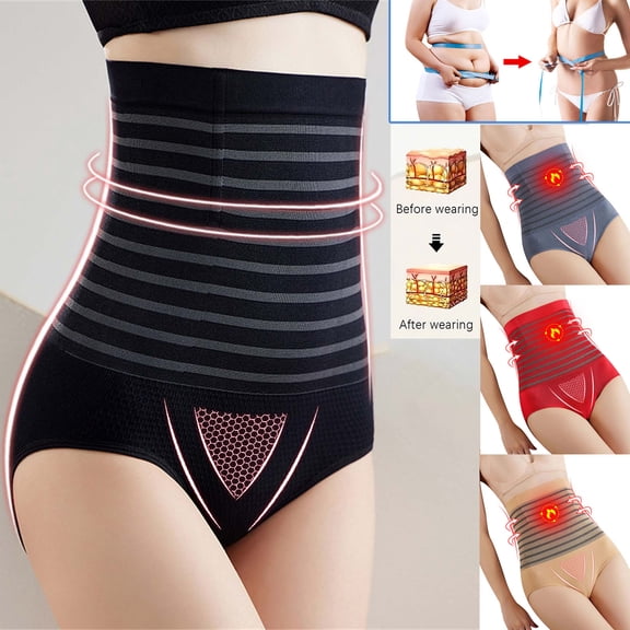 HVOBTTY Women's Briefs High Waist Briefs Warm Abdomen Butt Lifting Slim Panties